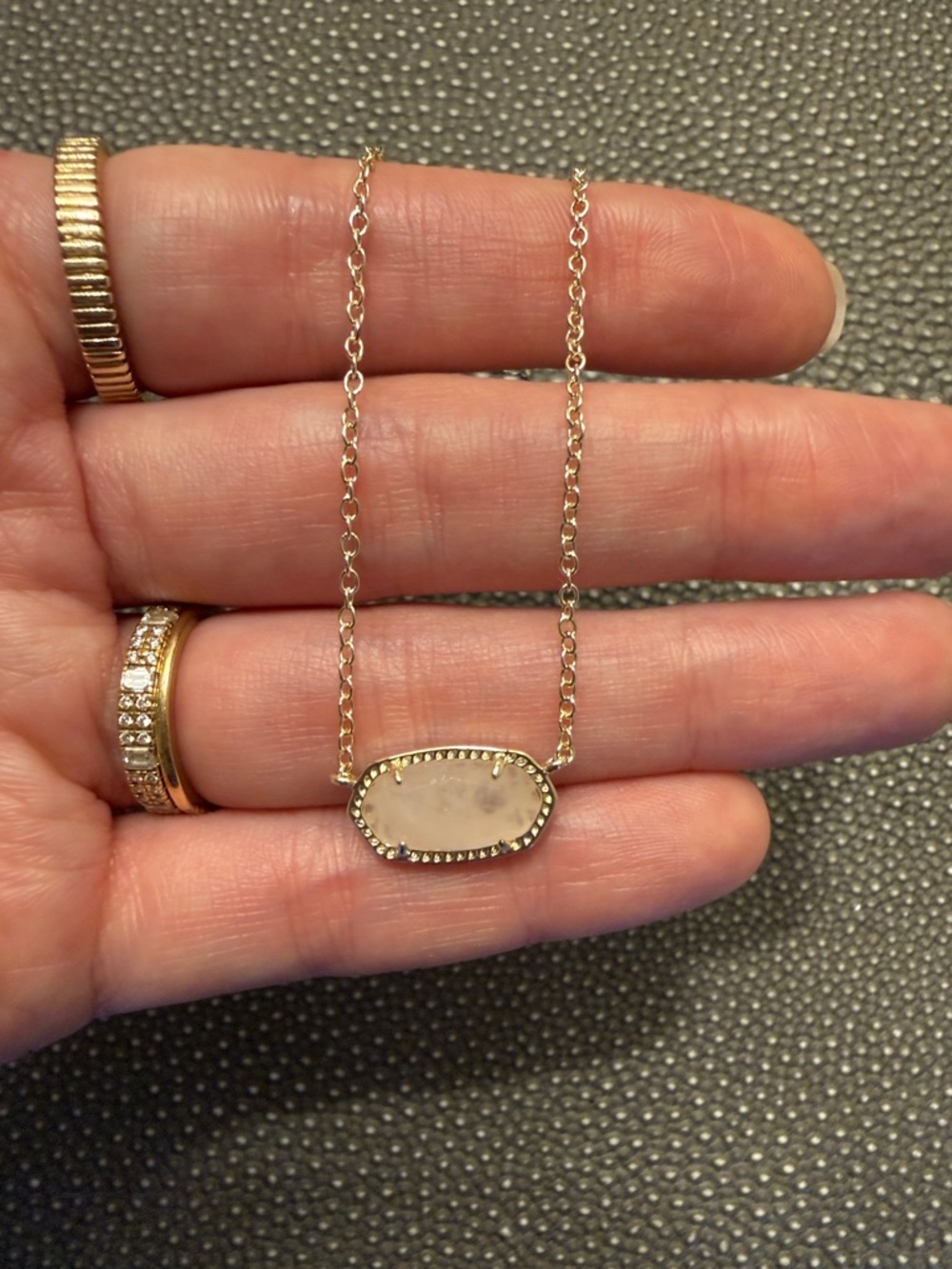 Kendra Scott Rose Quartz Elisa Pendant Necklace